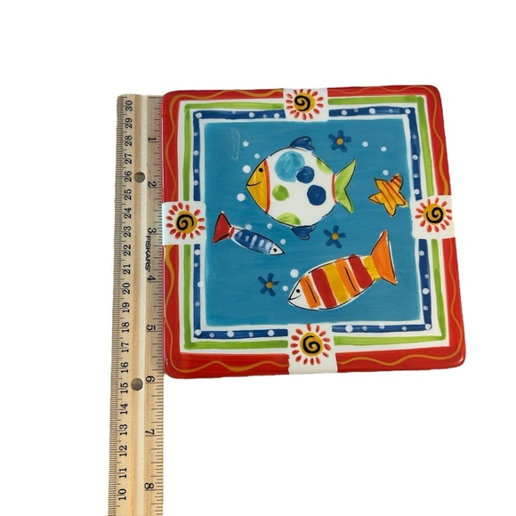 HAUSENWARE Ceramic Art Tile Trivet - Excellent Condition! - Picture 8 of 9